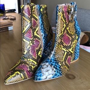 Cape Robbin snakeskin boots